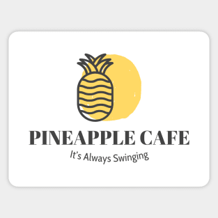 Swingers Pineapple Cafe-Its always swinging T-Shirt/Swingers Couple Humorous Apparel/Funny Swingers Merchandise/Upside Down Pineapple Sticker